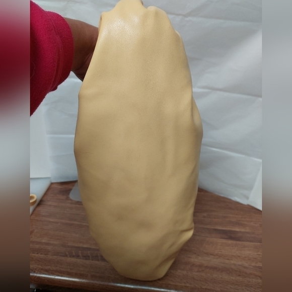 Gerolamo Soft Butter Yellow Dumpling  with Pearl Accents Bag - Picture 5 of 16